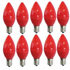 Red Light Bulb Size S 红色灯泡 Bong Den Qua Nhot Ban Tho Dui Nho (Box) 50pc x 1