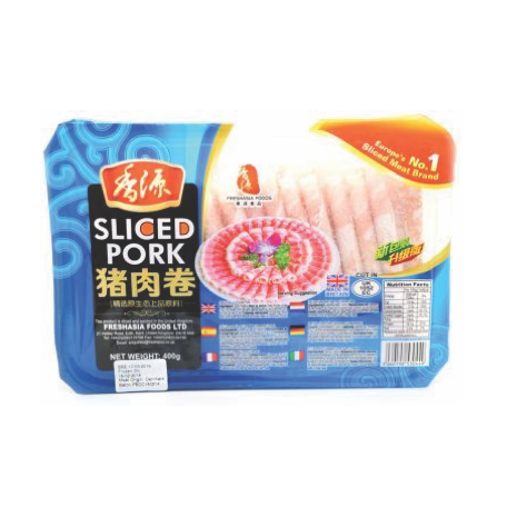 FRESHASIA Pork Slice 香源猪肉卷  Thit Heo Cat Lat Dong Lanh  400g x 1
