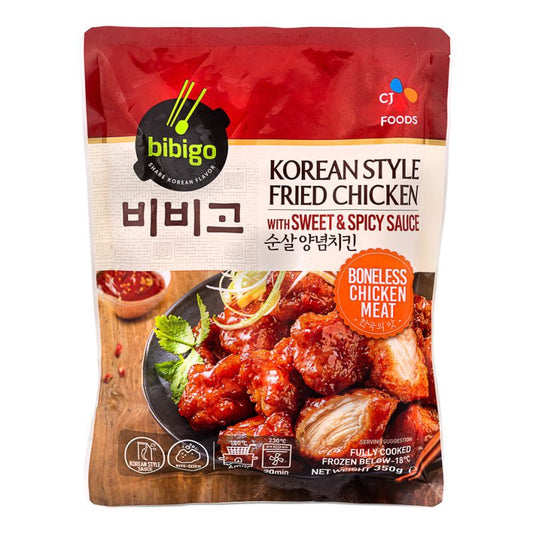 Bibigo Korean Style Fried Chicken with Sweet & Spicy Sauce必品閣韓式吮指炸雞甜辣味 350g x1