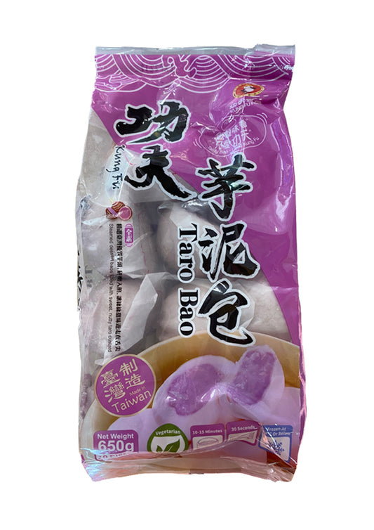 21044 Kung Fu Taro Bun 芋泥包 Banh Bao Khoai Mon 650g x10