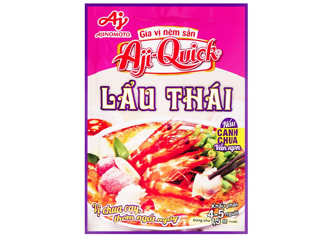 Bột canh tomyum Thái Ajiquick Gia Vi Lau Thái 50g x 1