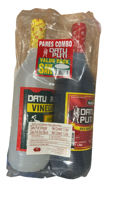 Datu Puti Value Pack Soy Sauce And Vinegar Goi Tiet Kiem Nuoc Tuong Va Dam 2 x 1lt x 1