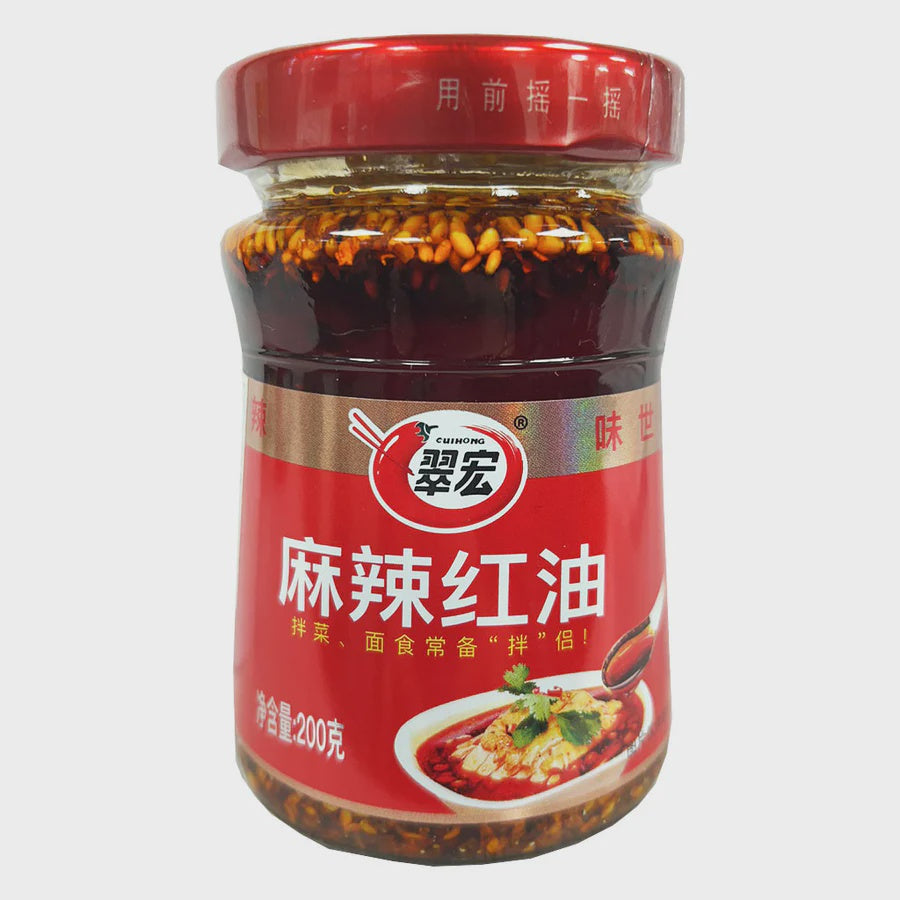 CUIHONG Spicy Chilli Oil 翠宏辣紅油 200g x1