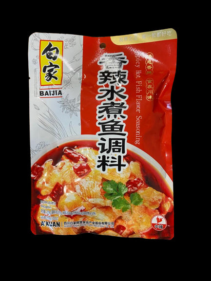 88911 BJ Condiment - Spicy Fish白家調味料-香辣水煮魚200g x1