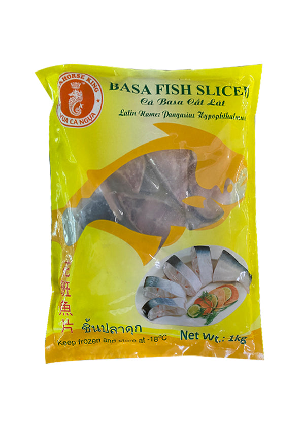31517 Cá ngựa King Cá tra đông lạnh Bít tết Cà Basa Cát Lát 1kg 花斑魚片x 10