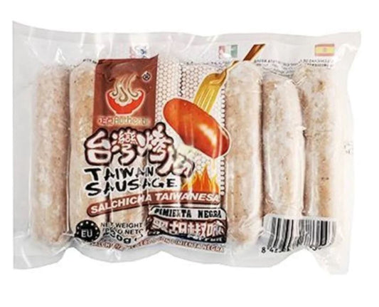 ZD Taiwan Sausages-Black Pepper正點台灣烤腸-黑胡椒味 Xuc Xich Tieu Den Dai Loan x 430gr x 1