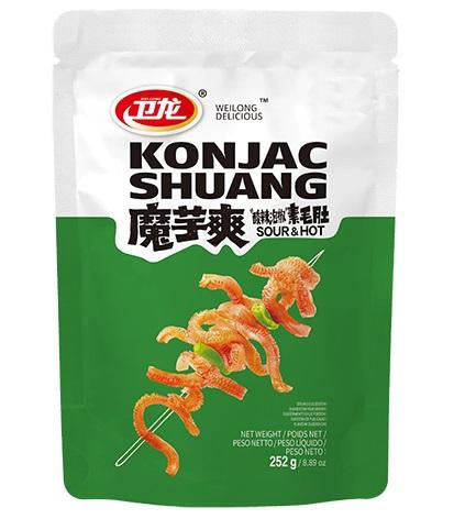 WL Konjac Strips-Hot &amp; Sour衛龍魔芋爽-酸辣味 252g x1