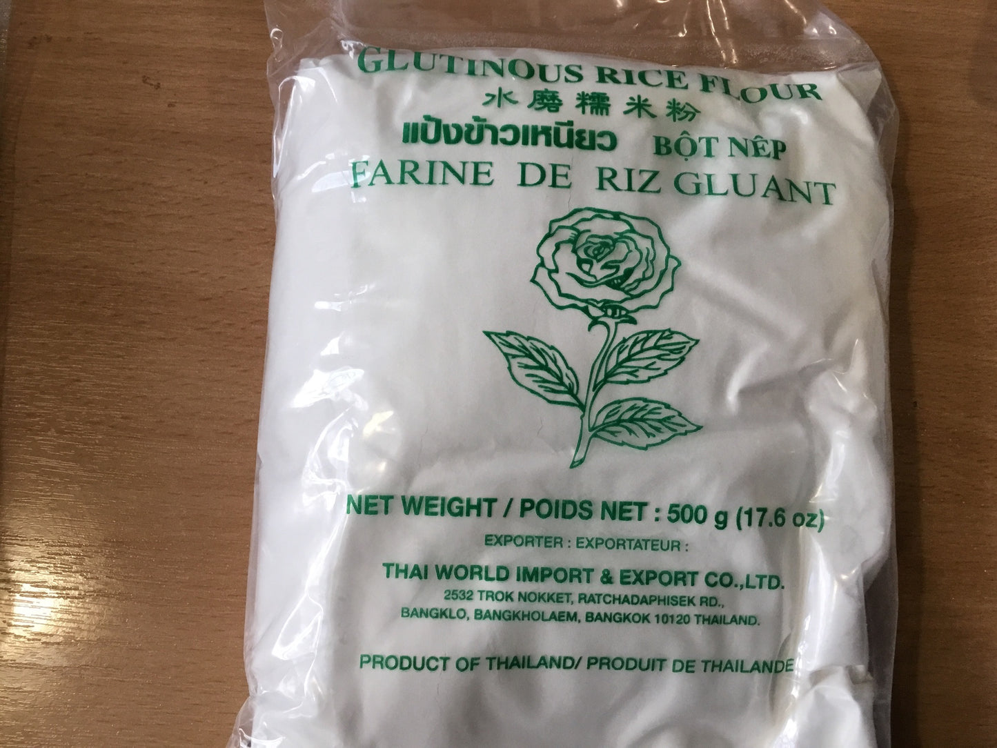 Rose Glutinous flour玫 瑰 牌 水 磨 糯 米 粉 bot nep 500gx1