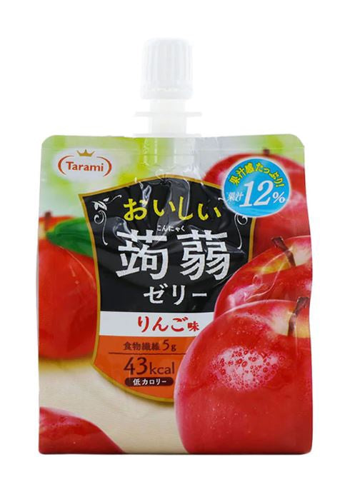 25778 Tarami Oishi Konjac Jelly-Apple-蒟蒻果凍-蘋果味Thach Konjac-Tao 150g x1