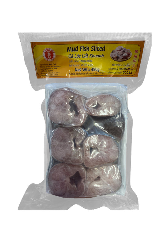 Seahorse King Mud Fish Sliced 2-3cm/thickness 12-15cm 片鰋 Ca Loc Cat Khoanh 450g x1
