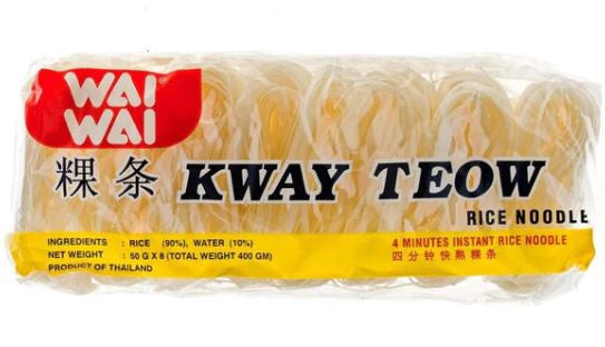 Bún gạo Wai Wai KWAY TEOW (Thanh) 健力粿條 400g x1