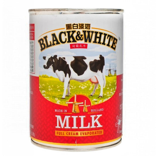 Black & White Evaporated Milk 荷蘭黑白淡奶 410g x24