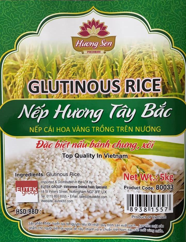 80033 Huong Sen Glutinous Rice Nep Cai Hoa Vang Nep Huong Tay Bac 5kg x1