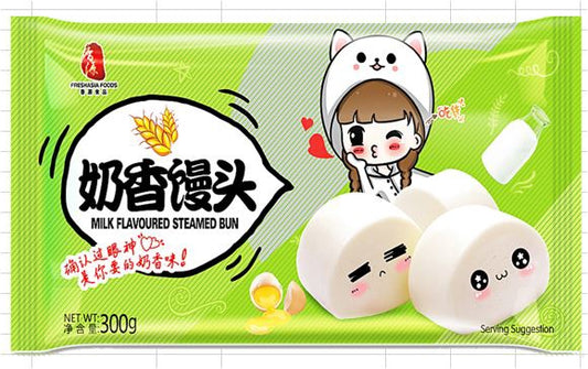FRESHASIA Steamed Chinese Bun (Milk) 香源奶香饅頭300g x1