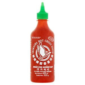 52802 Sriracha Flying Goose Hot Chilli Sauce 飛鵝牌是拉差辣醬 Tuong Ot Con Ngong Nap Xanh 455ml x6