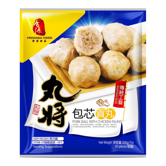 31637 Thịt viên viên nhân gà WJ丸將包芯貢丸200g x1