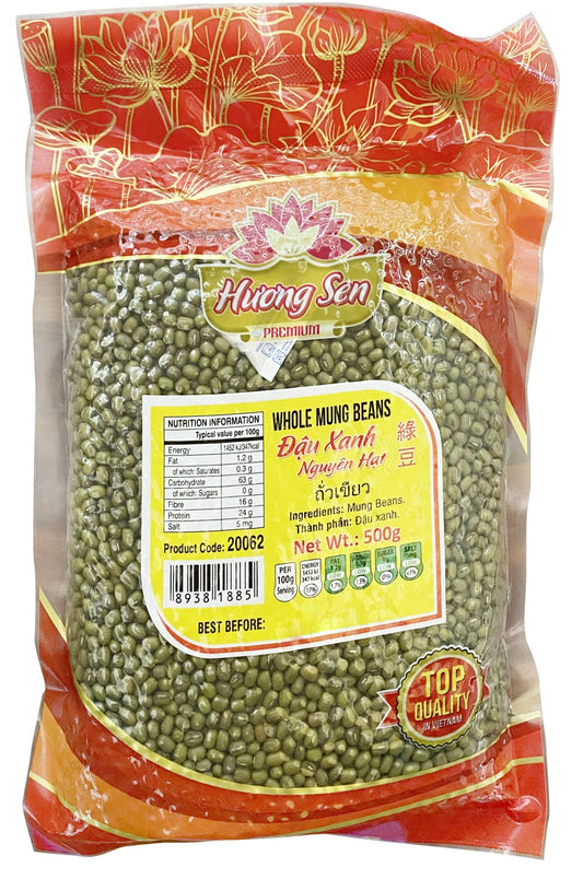 20062 Huong Sen Whole Mung Beans Dau Xanh Nguyen Hat 500g x 1