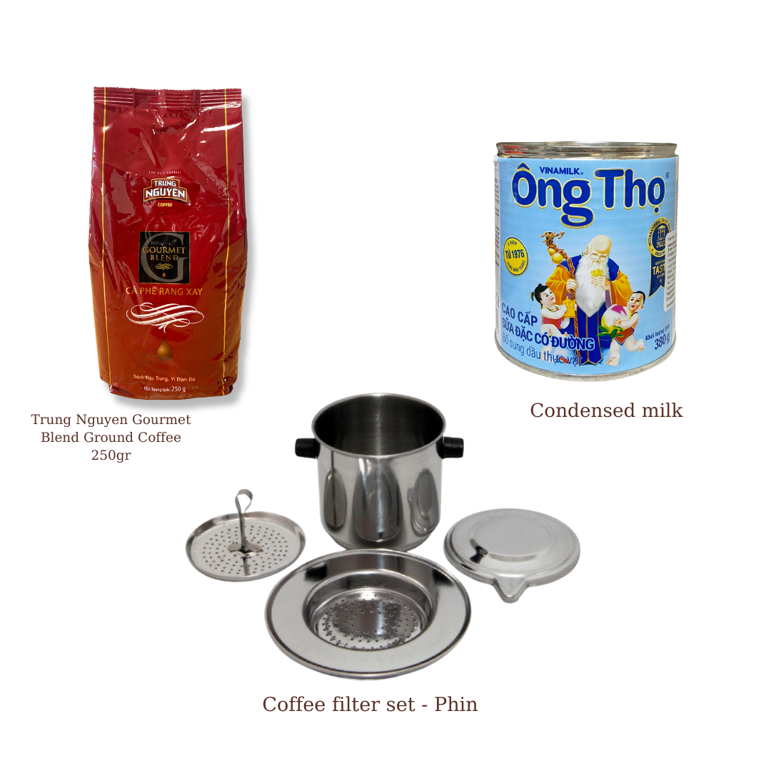 Coffee COMBO1 (250g Coffee + Filter + Condensed Milk)