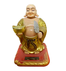 Solar Powered Maitreya 太阳能弥勒菩萨10厘米 Di Lac Dung Nang Luong Mat Troi 10cm 1pc x 1