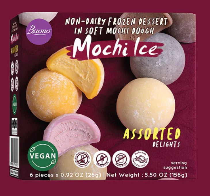 46065 Buono Mochi Ice Assorted Flavours 麻薯雪糕糯米糍 混合口味 156g x1