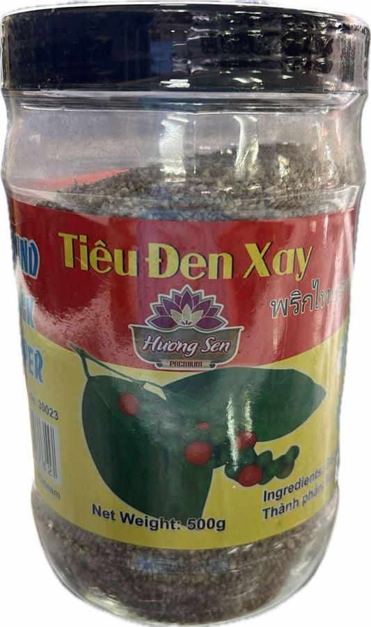 30023 Huong Sen Ground Black Pepper Bot Tieu Den Xay 500g x 1