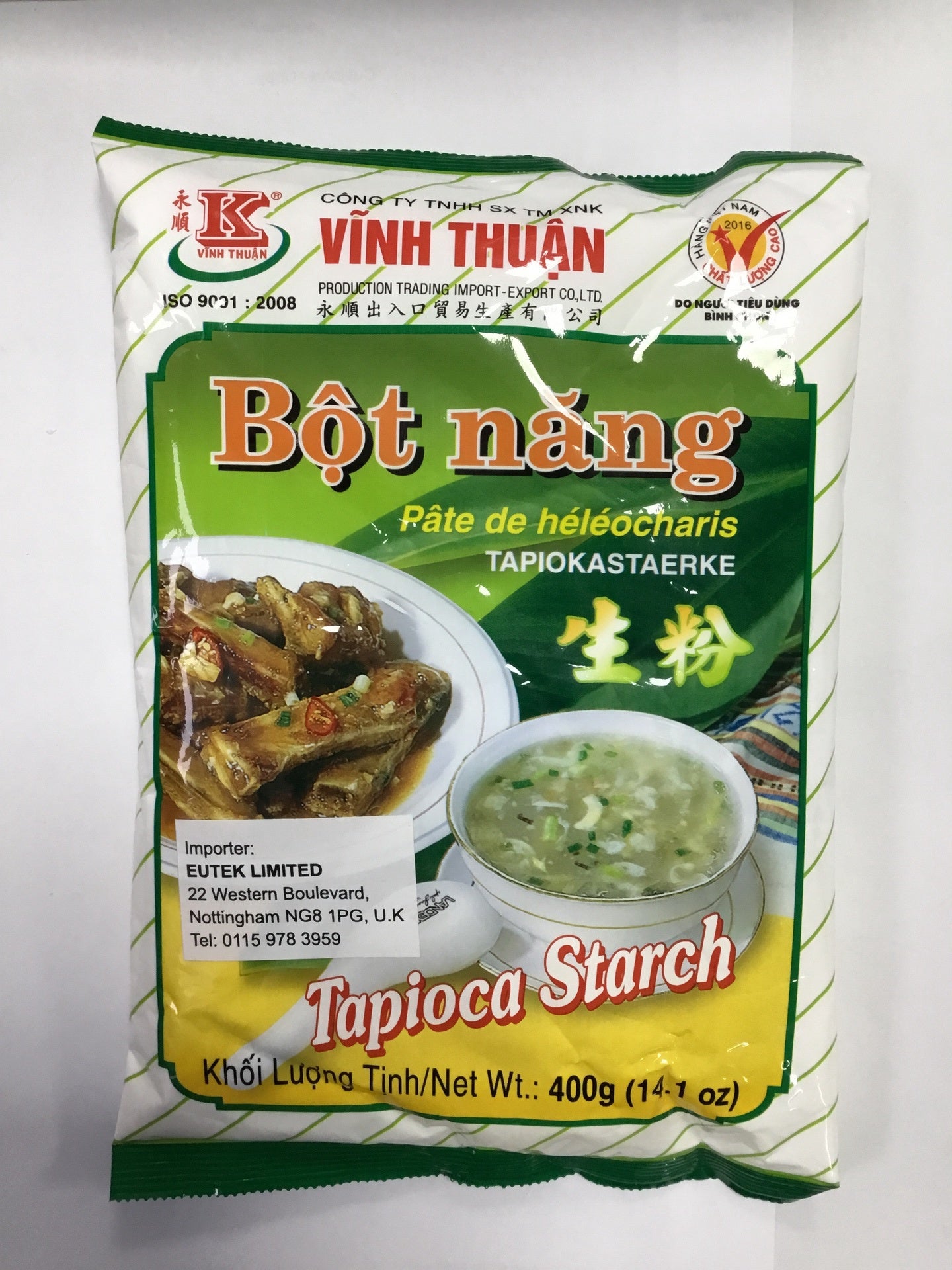 13511 Vinh Thuan 木薯澱粉生粉 Bot Nang 400g x 20 C3