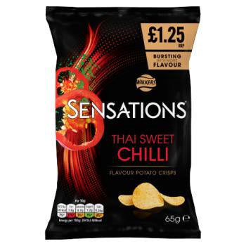 Walkers Sensations Khoai Tây Chiên Ớt Ngọt Thái 65g x1