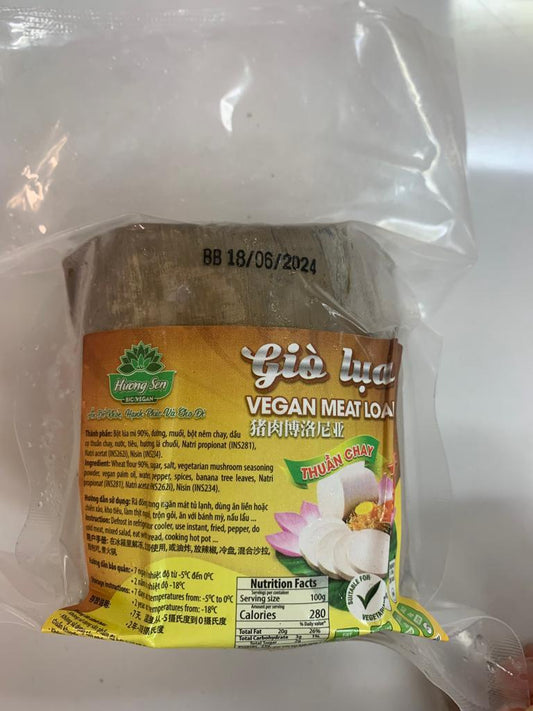 50093 Huong Sen Bio Vegan Meat Loaf Gio Lua La Chuoi 素扎肉 500gr x 1