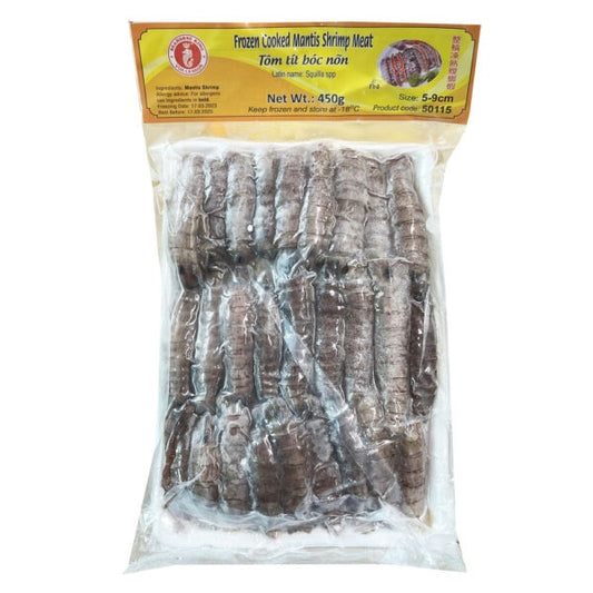50115B Seahorse Frozen Cooked Mantis Shrimp Meat Thit Tom Tich Size: 8cm/up 500gr x 20