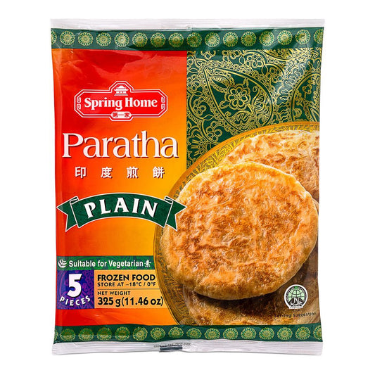 Spring Home Frozen Paratha Plain(5in) 印度煎餅-原味 325g x1