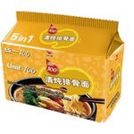 21109 UNI Noodles (5 pcs) - Stewed Pork Chop 統一清燉排骨麵(5連包)525g x6