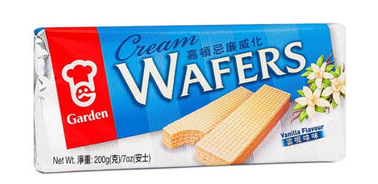 GARDEN Cream Wafers Vanilla 嘉頓 忌廉威化 (雲呢拿味) 200g X 1