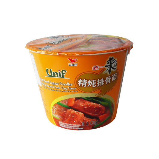 UNI Noodles (Bowl) - Stewed Rib 統一精燉排骨麵(桶) Mi suon ham 110g x1