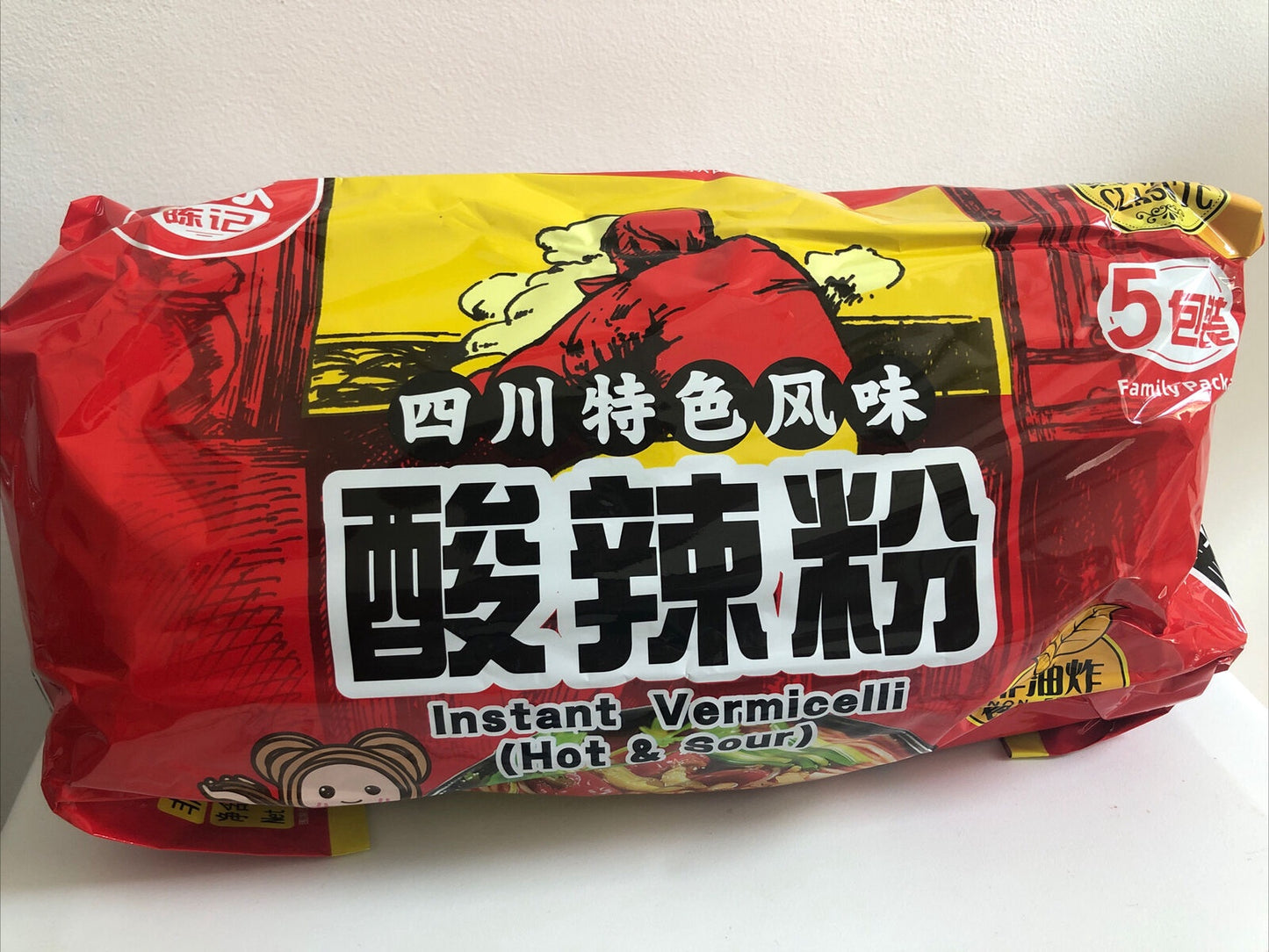 21211 BJ Potato Vermicelli (5pcs) - Sour Hot 白家紅薯粉絲-酸辣(5袋裝) 525g x1