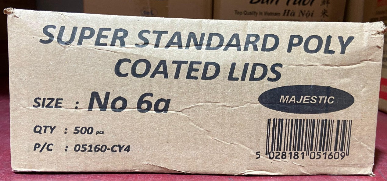 6A White Lids 六號A白蓋 500pcs x 1