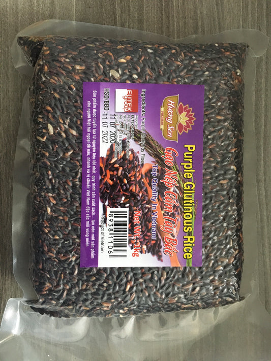 15213 Huong Sen Purple Glutinous Rice Gao Nep Cam Tay Bac 1kg x 20