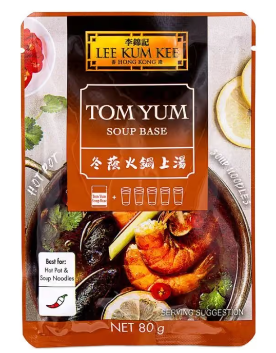 LKK Tom Yum Soup Base 李錦記 冬陰火鍋上湯＋便利裝 75g x1