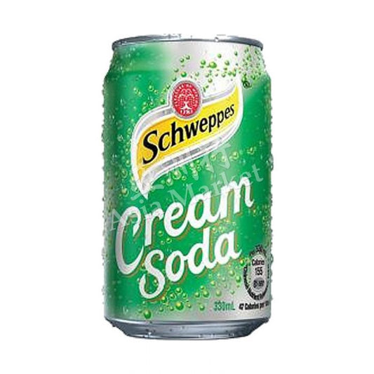 Schweppes Cream Soda 玉泉忌廉味汽水-罐Nuoc Soda Kem 330ml x1 G2