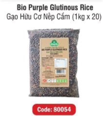 Huong Sen Bio Purple Glutinous Rice有機紫糯米GaoHuru Co Nep Cam 1kg x1