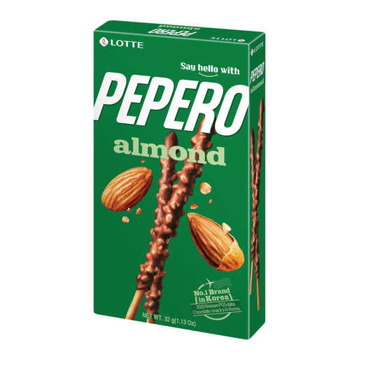 Lotte Pepero Almond (樂天杏仁朱古力條) 32g x1