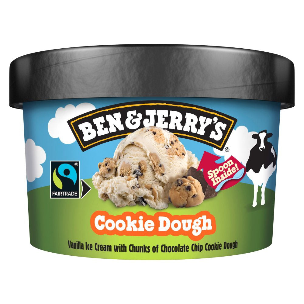 Ben & Jerry's Ice Cream Cookie Dough Kem Vani voi banh quy va socola 100ml x1