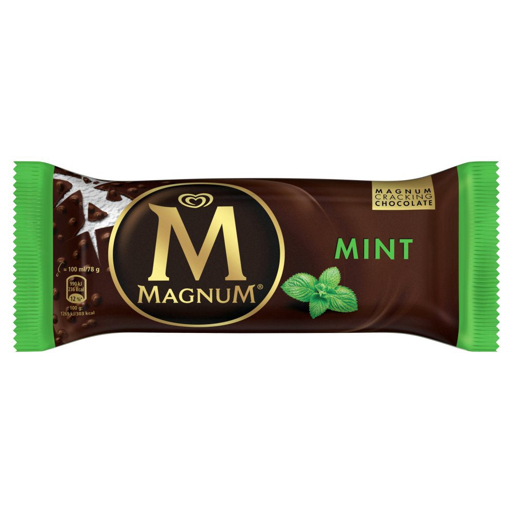 Magnum Crackling Chocolate Mint Kem bac ha phu socola 100ml x1