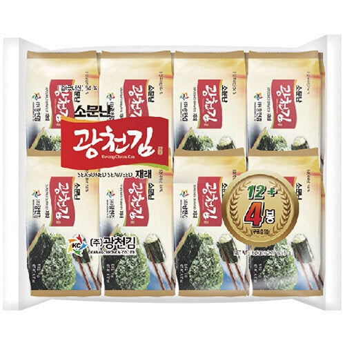 Kwangcheon Dorirak Seasoned Sweed廣川 紫菜小食 (5gx16 packs) x1