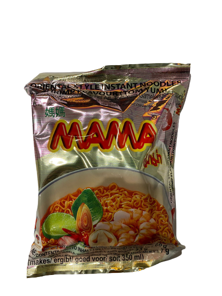 MAMA Noodle Tôm Tom Yum媽媽麵 -冬陰功湯蝦味 Mi tom an lien 60g x 1