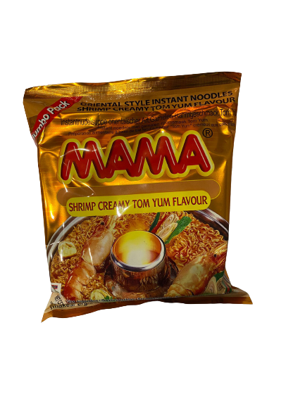 MAMA Noodle Creamy Shrimp Tom Yum 媽媽麵-鮮蝦冬陰濃湯味 Mi Tom Chua Cay Beo Ngay 90g x 1