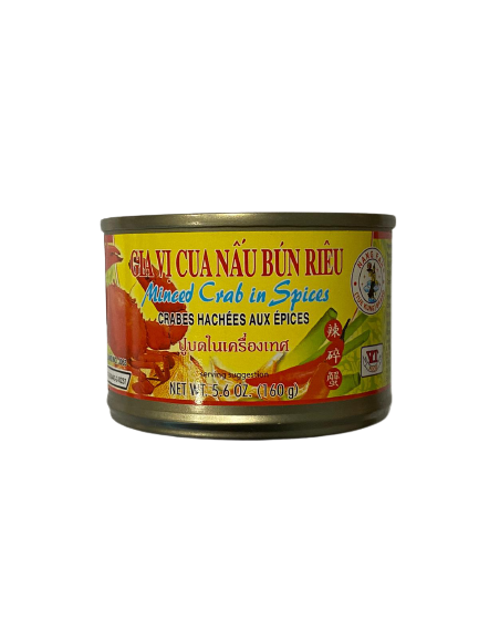 Nang Fah Minced Crab in Spices 辣碎蟹 Gia Vi Nau Bun Rieu Cua 160g x48