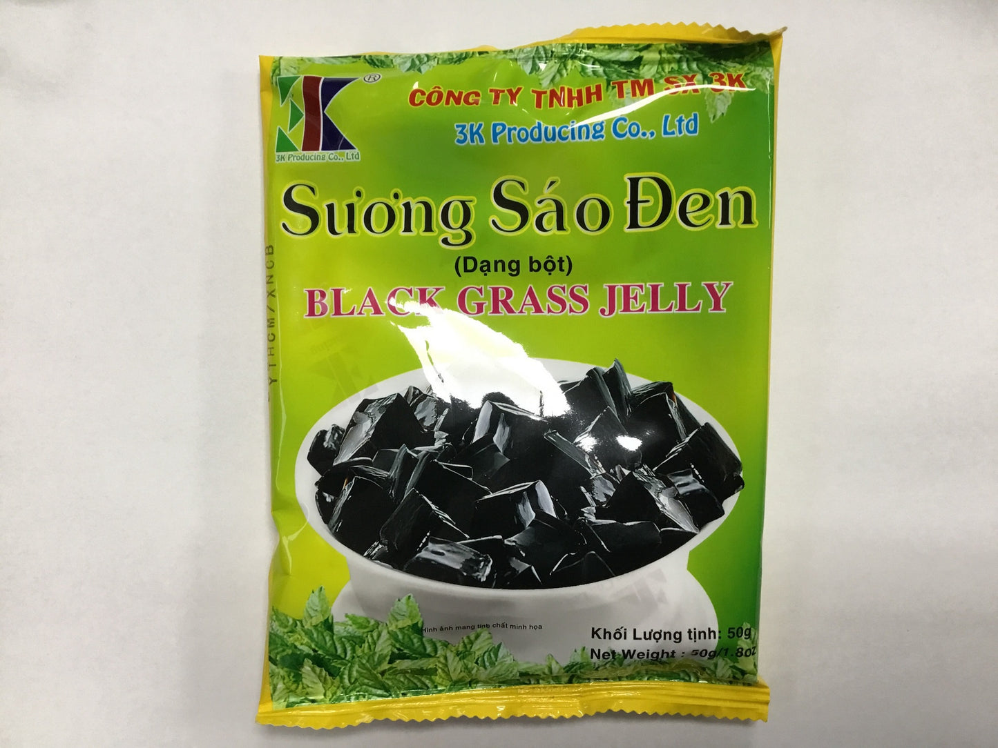 3K Black grass Jelly Suong Sao Den  50g x 1