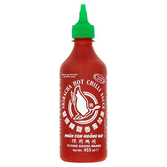 Sriracha Ngỗng Bay Tương Ớt Nóng 飛鵝牌是拉差辣醬 Tương Ốt Con Ngong Nap Xanh 455ml x 1