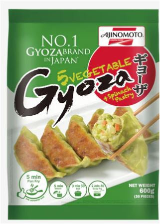 AJINOMOTO Vegetable Gyoza With Spinach Pastry日式素菜煎餃(菠菜味餃子皮) 600g x1
