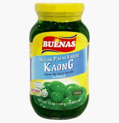 19515 BUENAS Quả Dừa Đường Kaong Xanh Thốt Nốt Ngầm Đường 340g x 1”